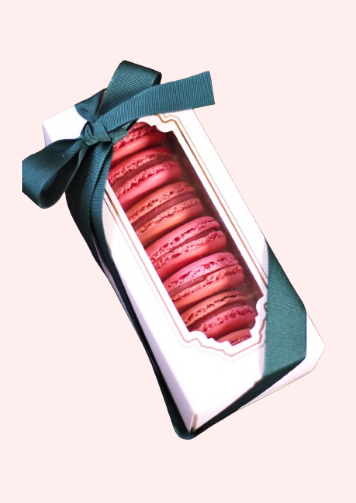 Rose Macaron Gift Box - 14 Macarons - Mailbox Macarons